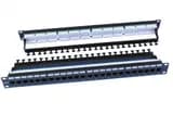 Патч-панель 19", 1U, 24 порта RJ-45, категория 6, Dual IDC, цвет черный Hyperline PP3-19-24-8P8C-C6-110D