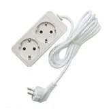 Удлинитель 2х1.5м с заземл. 10А IP20 2.2кВт ПВС Союз 481S-9201