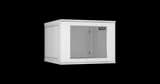 Настенный разборный шкаф TLK 19", 9U, стекло, 600х600, серый TLK TWI-096060-R-G-GY