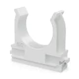 Крепёж-клипса для труб Полистирол белая d32 мм (25шт/500шт уп/кор) Промрукав