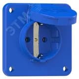 Розетка встраиваемая 16A/250V/2P+E/IP54, 75x75