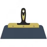 Шпатель фасадный "Мастер", пружинная колоризованная сталь, двухкомпонентная ручка, плоский 300 мм FIT