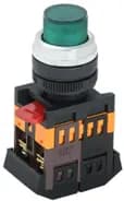 Кнопка ABLFP-22 d22мм 1з+1р 240В неон зел. IEK BBT20-ABLFP-K06