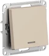 Выключатель 1-кл. AtlasDesign с подсветкой (сх.1а) 10AX мех. песочн. SE ATN001213