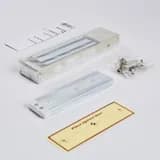 Электромагнитный замок (сила удержания 350 кг), с двумя встроенными датчиками, цвет серый RAL7032 (галечный серый) RL-EM350-LSG R-Lock