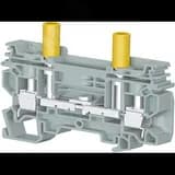 Клемма C6/8.ST1.IP20 винтовая, со скользящей перемычкой для тестовых цепей, 6 мм с тестовыми гнездами диаметром 4 мм TE Connectivity ОУЭО