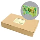 Зажим пружинный 3проводной проходной ЗНИ 25 JXB PT 25 TW желтый зеленый LD573125 49259