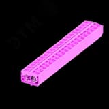 Клемма TB 2-2 фронт. подключение с защелк.ножками, сечение 2,5 мм. кв., розовый