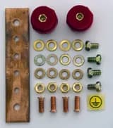 Комплект заземления для шкафов (шина заземления+винты) Hyperline TGRB-SET