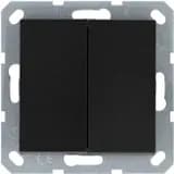 Кнопка 2-кл. 10А IP20 с переключающим контактом механизм антрацит Jasmart G3020B