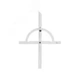 Угломер нониусный 10-170 град (200x400мм 1 град) регулир.рейка (ГРСИ №83810-21)