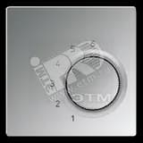 Крышка для регулятора температуры воздуха помещений  полированный хром JUNG