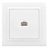 Минск Розетка RJ-45 1-местная СП белая EKF Basic