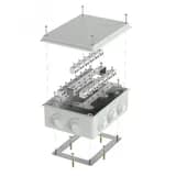 Коробка огнестойкая для кабель-канала 40-0460-FR6.0-12 Е15-Е120 RAL1001 85х85х45 (44 шт/кор) Промрукав