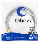 Патч-корд Cabeus PC-UTP-RJ45-Cat.6a-3m-LSZH (U/UTP, CAT.6A, LSZH, 3 м, серый) (7897c)