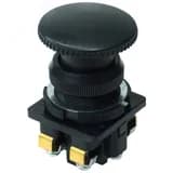 Выключатель кнопочный КЕ-021 У3 исп.2, черный, 1з+1р, гриб без фиксации, IP40, 10А, 660В