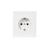 Розетка STRONG одинарная с/з скрытой установки, со шторками 16А механизм жемчуг