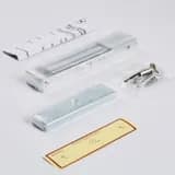 Электромагнитный замок (сила удержания 180кг), цвет серебристый сатинированный алюминий RAL 7047 RL-EM180-L0S R-Lock