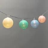 Тайские фонарики Пудра 15 м прозрачный ПВХ 10 LED теплый белый питание 2 х АА батарейки не в комплекте 303089