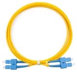 Патч-корд волоконно-оптический Cabeus FOP(d)-9-SC-SC-2m (SM, SC-SC, LSZH, Duplex, 2 м, желтый) (7365c)