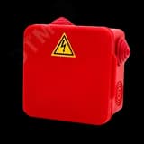 Коробка распределительная огнестойкая КРОПС-П3, IP54, габаритные размеры 80х80х50 мм, для кабелей сечением до 2,5 мм2, 4 клеммы