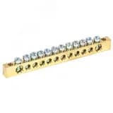 Шина PEN "земля-ноль" 6х9 мм 12х2 (12 группхкрепеж по краям), REXANT