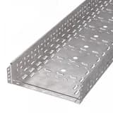 Лоток перфорированный Стандарт INOX (AISI 409) 400х100х3000 (1,0 мм) (6 м/уп)