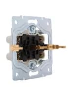 Розетка 2-м СП Karina с заземл. термопласт бел. LEZARD 707-0200-127B