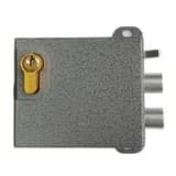 Замок электромеханический накладной Полис-12 (коричневый / серый) Полис