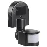 Датчик движения ДД 008 черный, макс. нагрузка 1100Вт, угол обзора 180град., дальность 12м, IP44, IEK