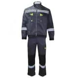 Костюм мужской комплект КОРВЕТ КОТТОН КБ1 куртка и брюки, Цвет: т/серый, лимон и чёрный 56-58 112-116/170-176