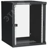 Шкаф LINEA WE 15U 600x650мм дверь стекло черный ITK