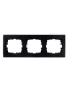 Рамка 3-м Karina горизонт. черн. бархат LEZARD 707-4200-148