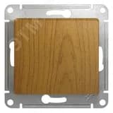Выключатель одноклавишный, в рамку, схема 1, дуб
