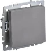 Выключатель проходной 1-кл. СП BRITE ВС10-1-6-БрС 10А механизм сталь IEK BR-V12-0-10-K46