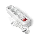 Удлинитель 4х2м S-304 с заземлением с выключателем ПВС 3х1