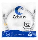 Патч-корд Cabeus PC-SSTP-RJ45-Cat.6a-2m-LSZH (S/FTP, CAT.6A, LSZH, 2 м, серый) (7903c)