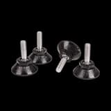 Опоры регулируемые TLK для напольных шкафов, стоек TRD, без поворотной основы, уп-ка 4шт. TLK-LT4-NT