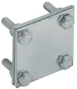 Зажим крестообразный с раздел. полоса-полоса 40мм оцинк. сталь HDZ IEK ZCC68-14-1-40