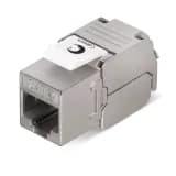 Проходной адаптер Cabeus KJ-RJ45-Cat.6-SH-180-Toolless (RJ45-DIDC, CAT.6, FTP, Keystone Jack) (7966c)