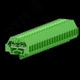 Клемма TB 1-1 с бок. подключ. с защелк. ножками, сечение 1,5 мм. кв., зеленая SUPU