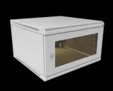 Шкаф телекоммуникационный настенный разборный МИКсистем 19" Basis 6U 600*600 дверь стекло