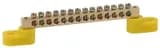 Шина PE "земля" на двух угловых изоляторах ШНИ-6х9-14-У2 желт. NO-222-112-1 ЭРА Б0044161