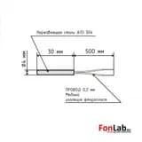 Датчик температуры (кабель 0.5 м) PT500 B 4x30 мм