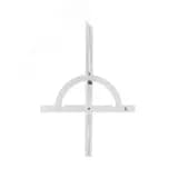 Угломер нониусный 10-170 град (300x600мм 1 град) регулир.рейка (ГРСИ №83810-21)