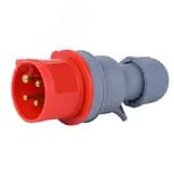 Вилка переносная 3Р+РЕ 32А 380В IP44 ВП-103