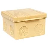 Коробка распределительная КМР-030-035 пылевлагозащищенная без мембранных вводов (80х80х50) светлое дерево EKF PROxima