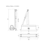 Дверной доводчик ISP 440 (графит) до 140 кг Isparus