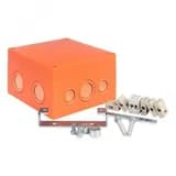 Коробка распаячная огнестойкая (126х126х74) 5 кк/1,5-6мм/12 мв IP66 PROxima
