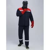 Костюм сварщика зимний Велд-СОП 1 кл.защиты (тк.Хлопок ОП,350) брюки, т.синий/красный, 64-66/182-188